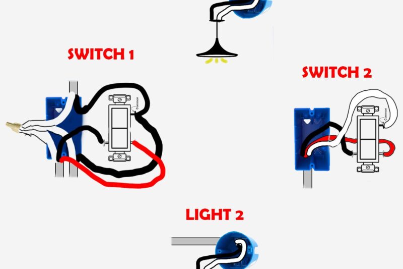 3 Way Lighting Switch Wiring Diagram