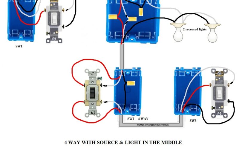 Four Way Light Switch Wiring Diagram