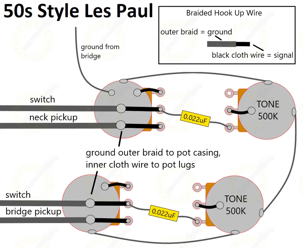 50 s Les Paul Wiring Six String Supplies