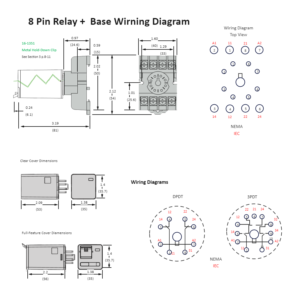 8 Pin Relay Wiring Diagram EdrawMax Template