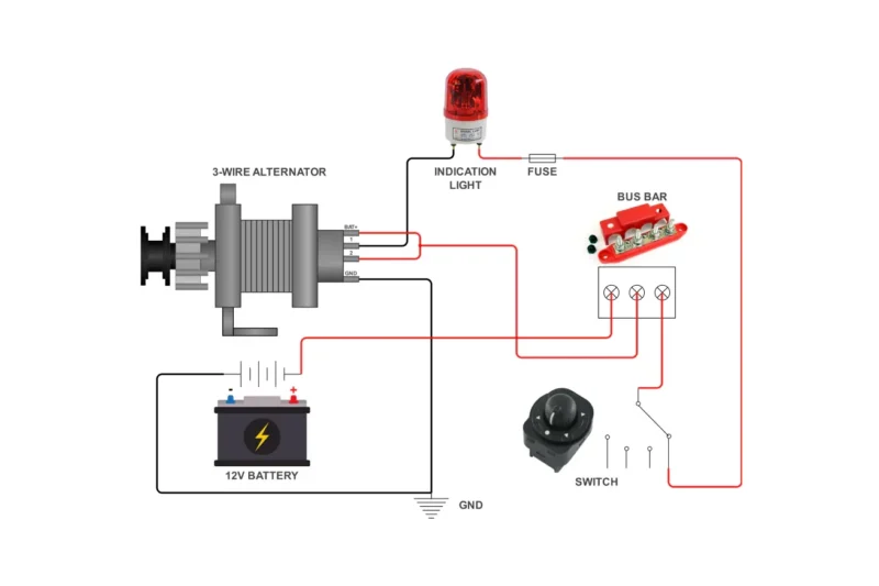 2 Wire Nissan Alternator Wiring Diagram
