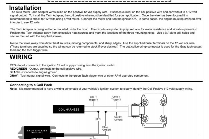 Autometer Tach Wiring Diagram