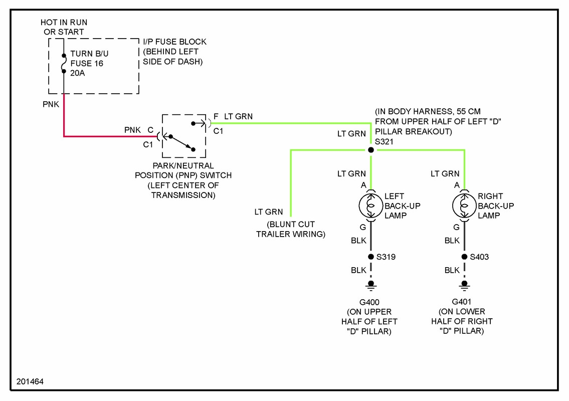 Backup Signal Under Dash Chevy Astro And GMC Safari Forum