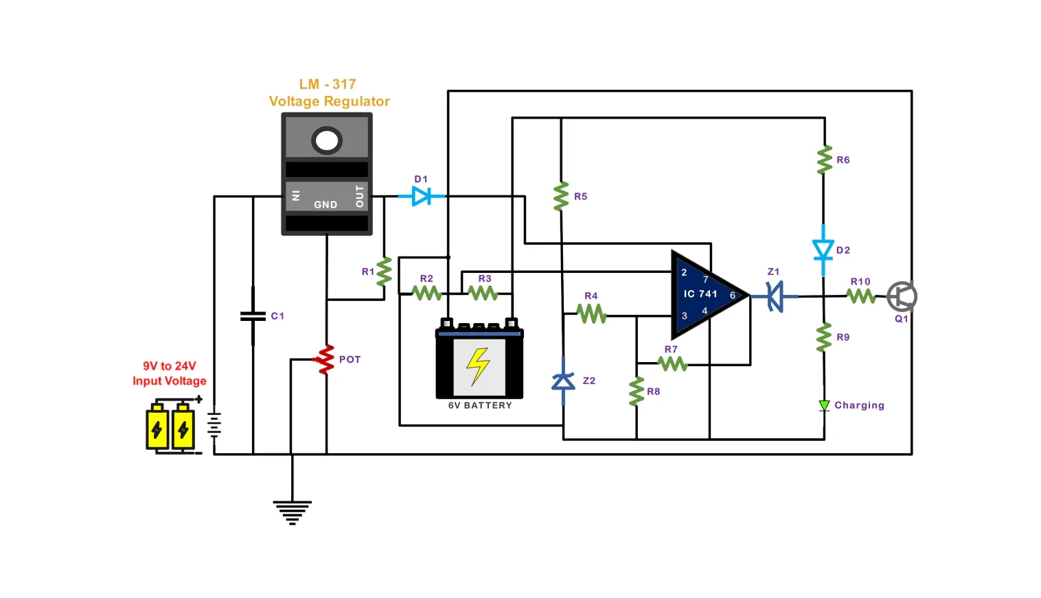 Battery Charger Wiring Diagram