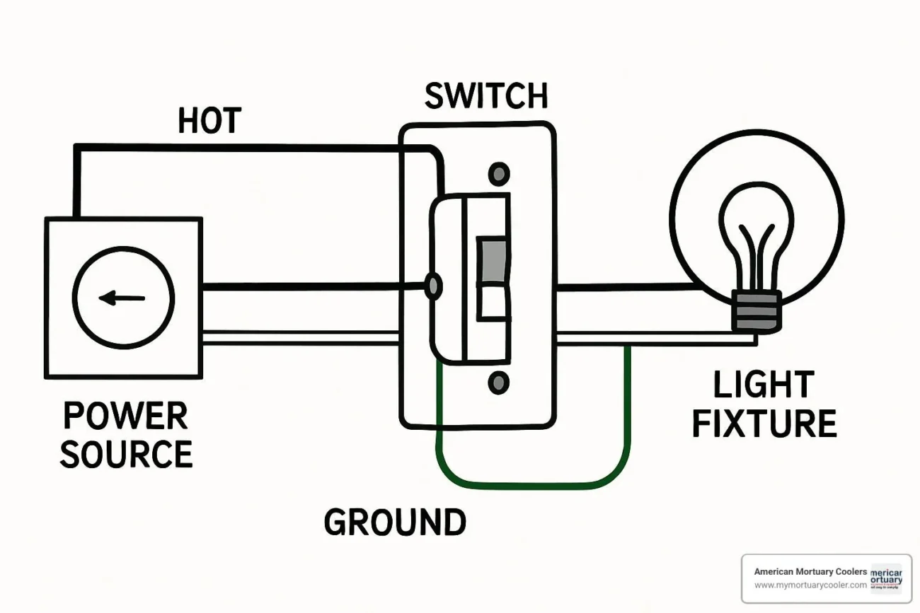 Beginner Wiring Diagram For A Single Pole Switch Mistakes And How To A American Mortuary Coolers Equipments