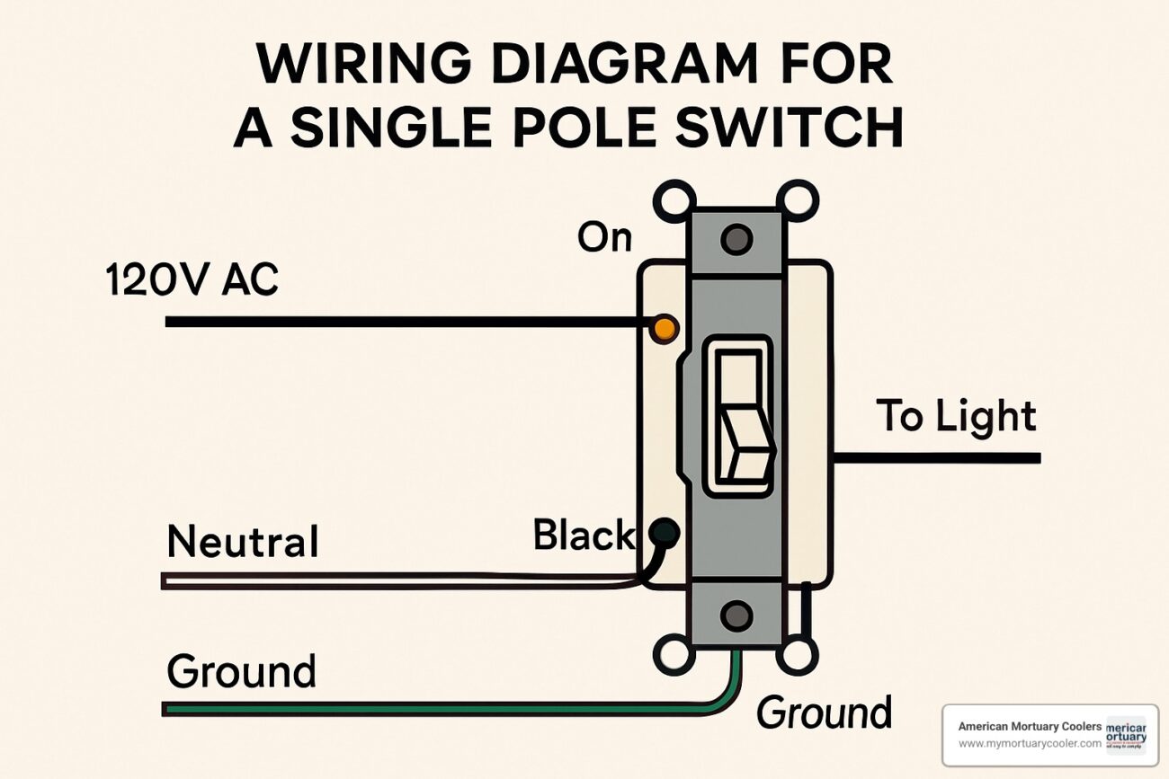 Beginner Wiring Diagram For A Single Pole Switch Mistakes And How To A American Mortuary Coolers Equipments