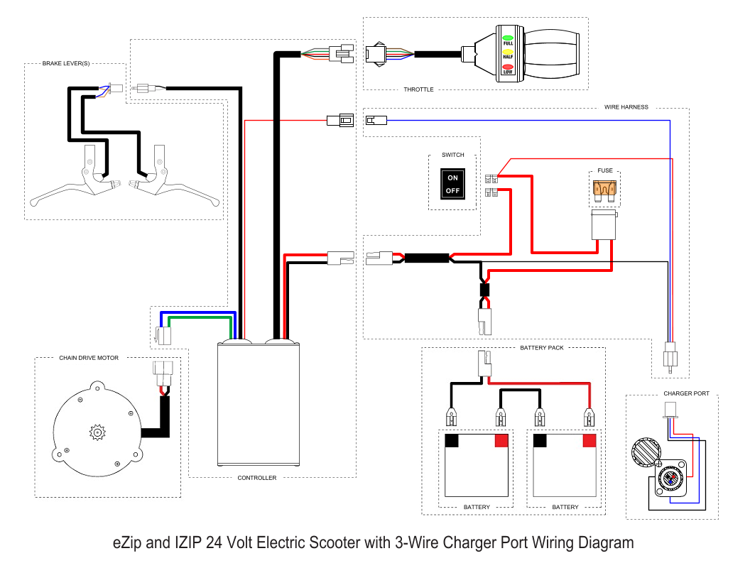 Ezip 450 Electric Scooter Wiring Diagram Needed ElectricScooterParts Support