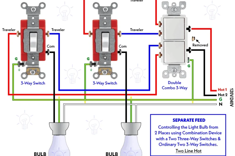 Wiring Three Way Switch Diagram
