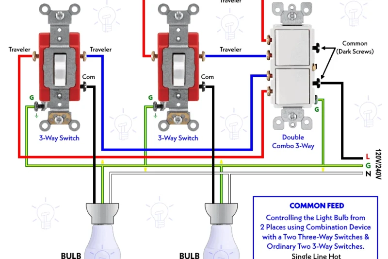 Wiring A Double Light Switch Diagram