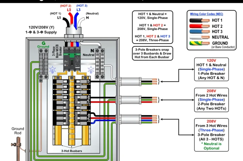 208 Single Phase Wiring Diagram