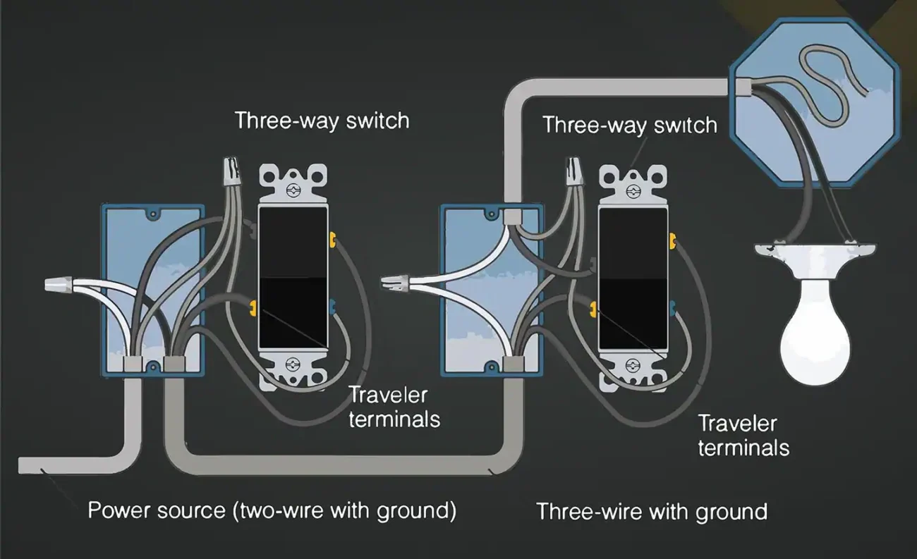 How To Wire A 3 Way Switch The Home Depot