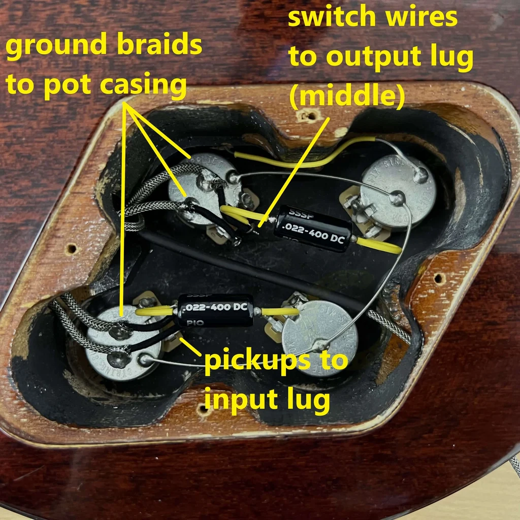 How To Wire A Les Paul 50s Wiring Six String Supplies