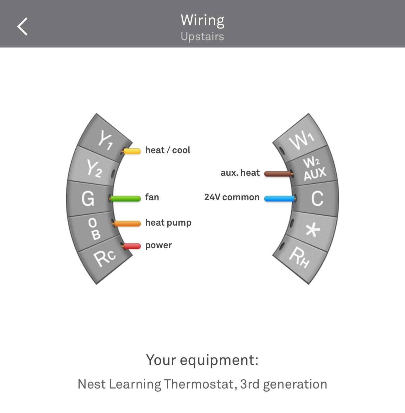 Nest Learning Thermostat Wiring Cold Air Aux And Em Heat R Nest