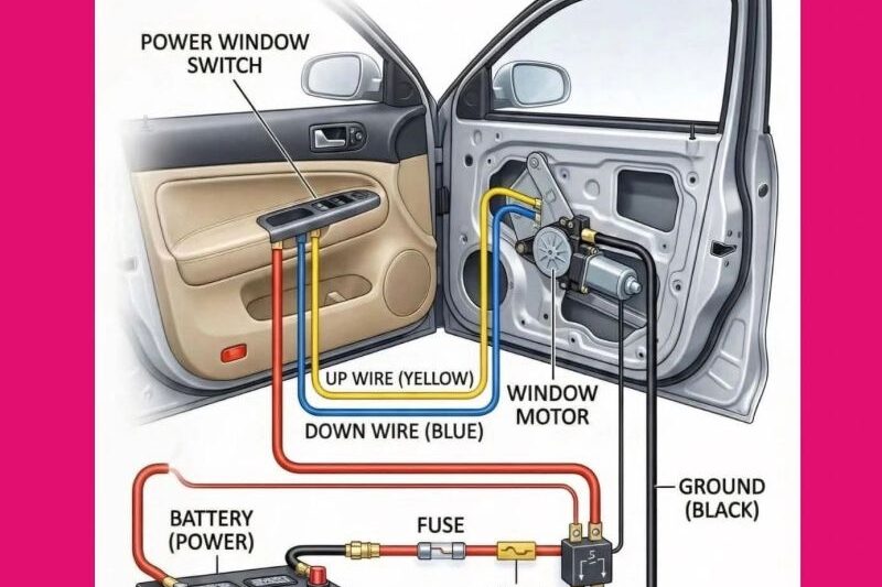 Power Window Wiring Diagram