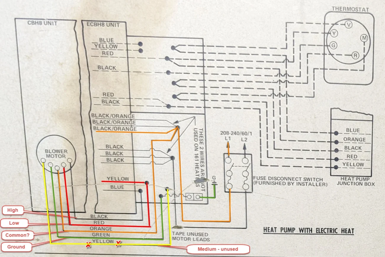 PSC Blower Motor Wiring R hvacadvice