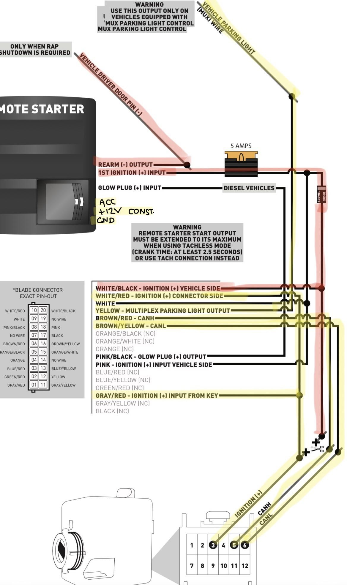 Remote Start Wiring Question R CarAV