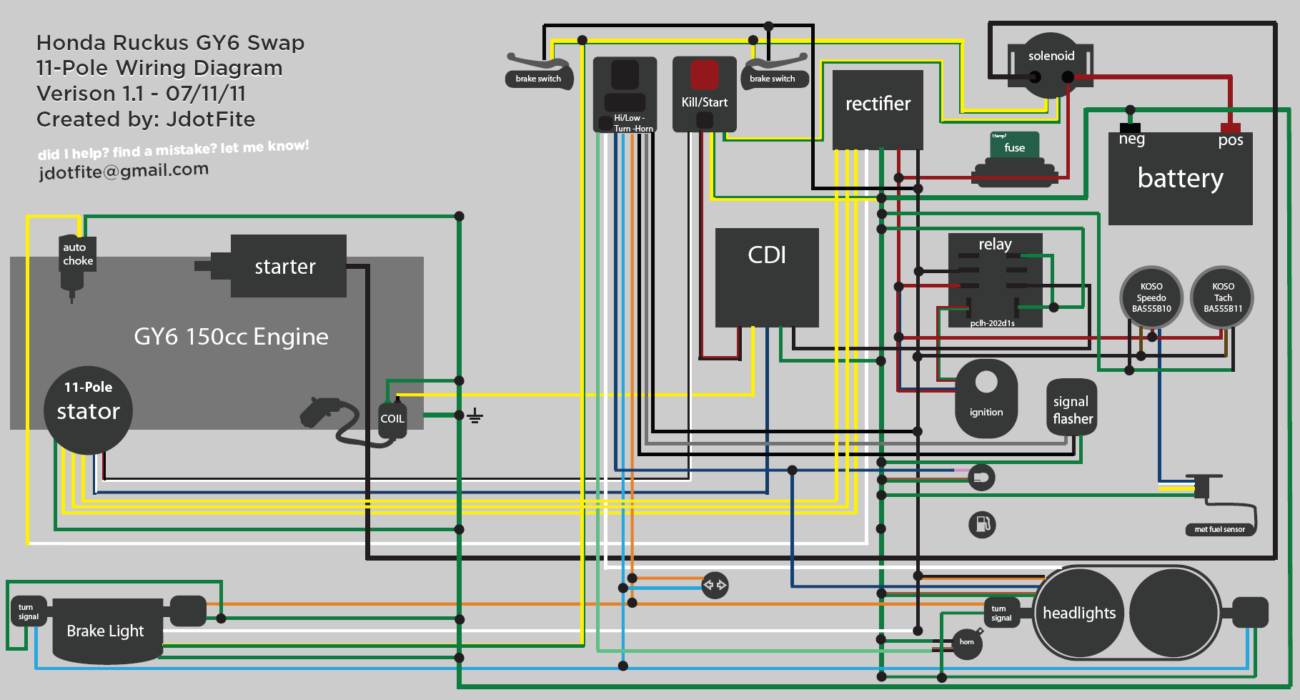 Ruckus GY6 Swap Wiring Diagram