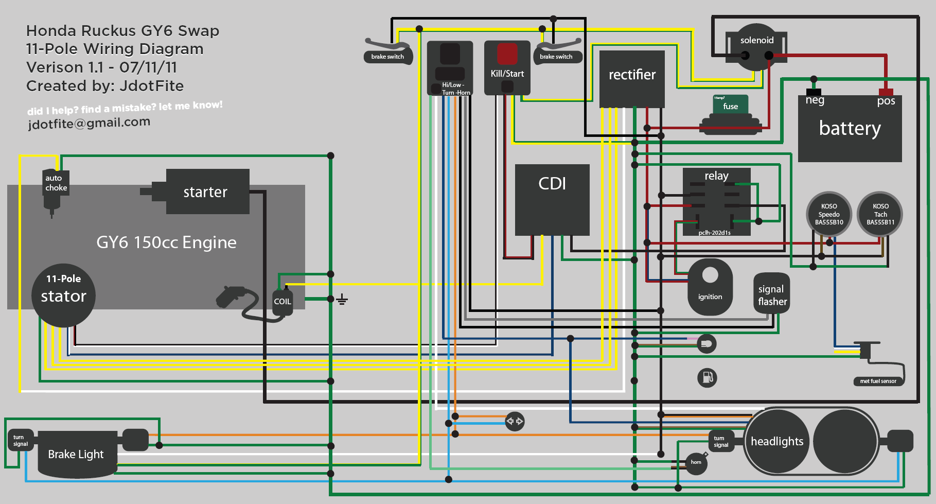 50cc Moped Wiring Diagram