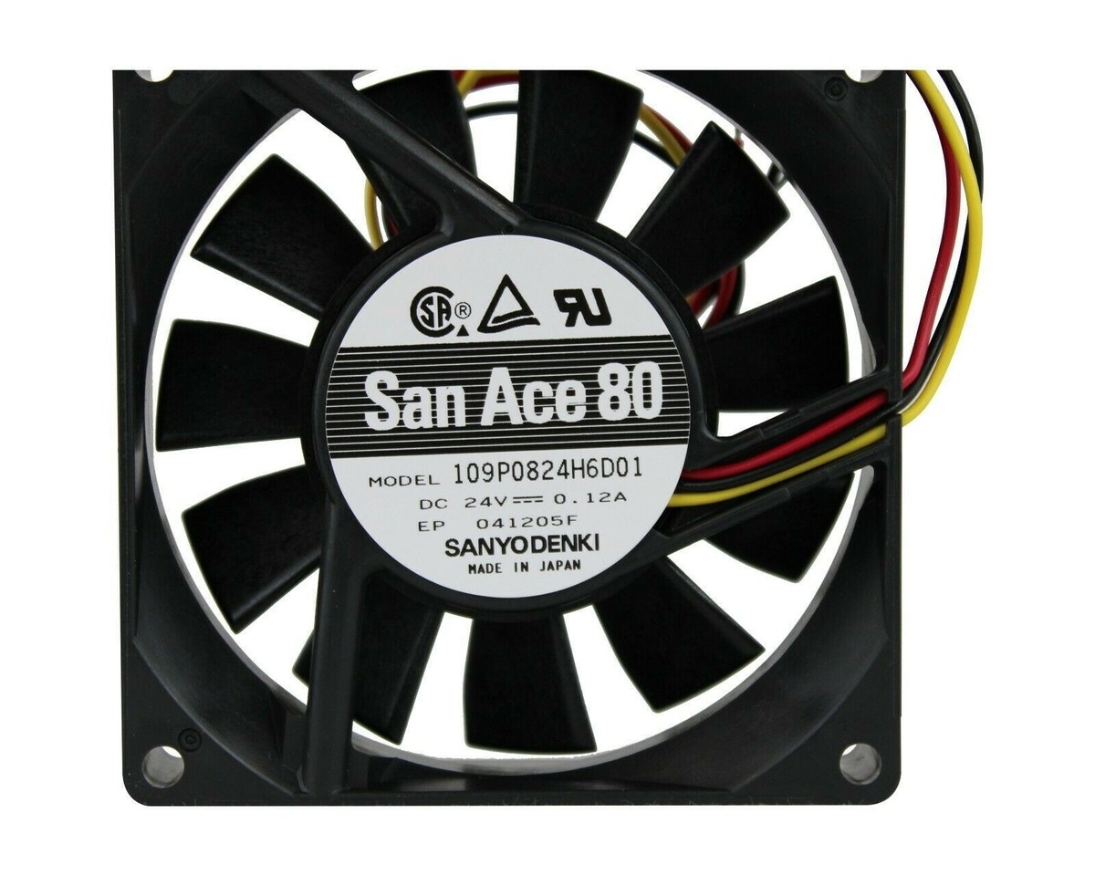 SANYO DENKI SAN ACE 80 COOLING FAN DC 24V 0 12 LOT OF 5 MOD 109P0824H6D01 EBay