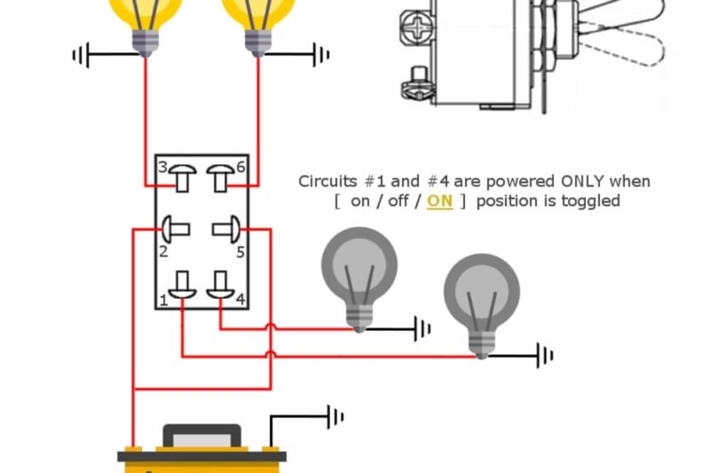 6 Pin Toggle Switch Wiring Diagram