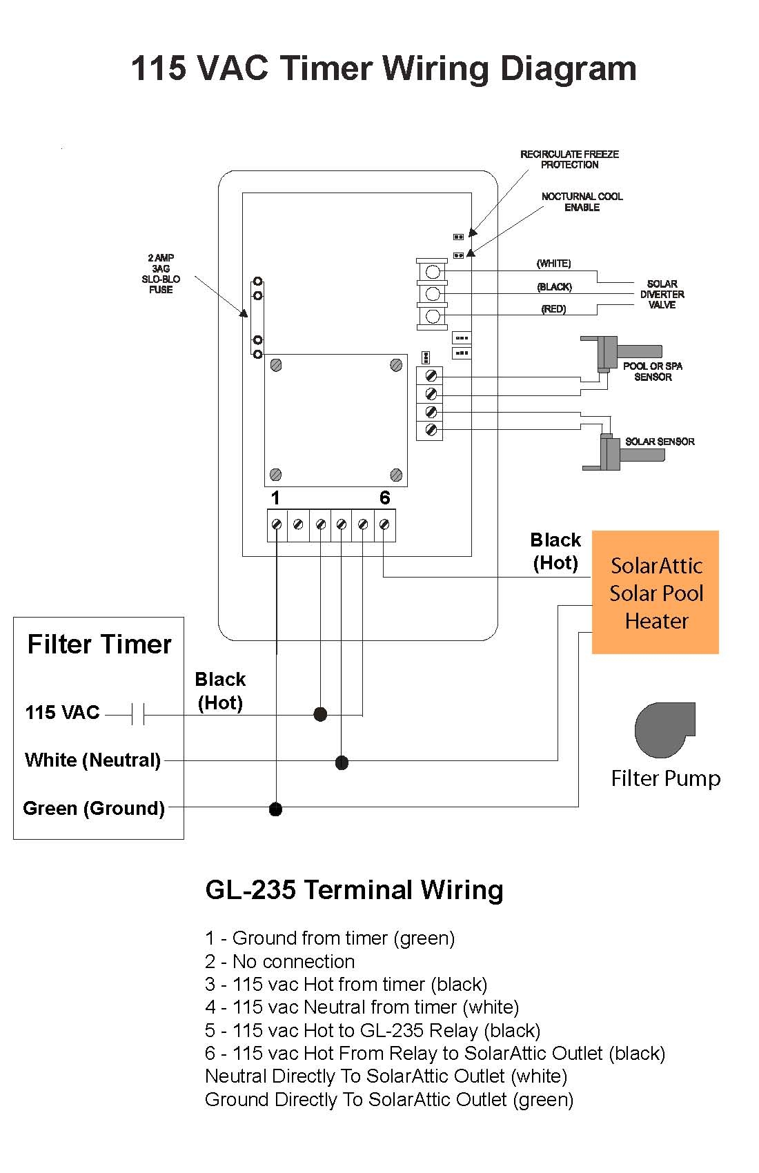 SolarAttic Solar Pool Heater SolarAttic Solar Pool Heater Wiring Diagrams