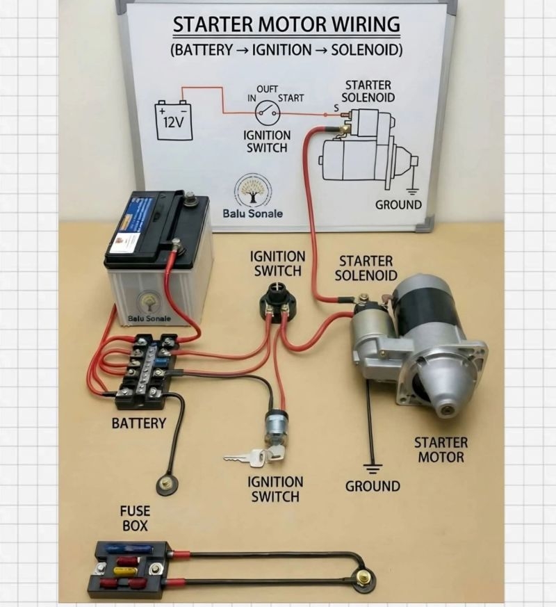 Starter Motor Wiring Diagram Components And Circuit Connections Dahiru Ohida Posted On The Topic LinkedIn