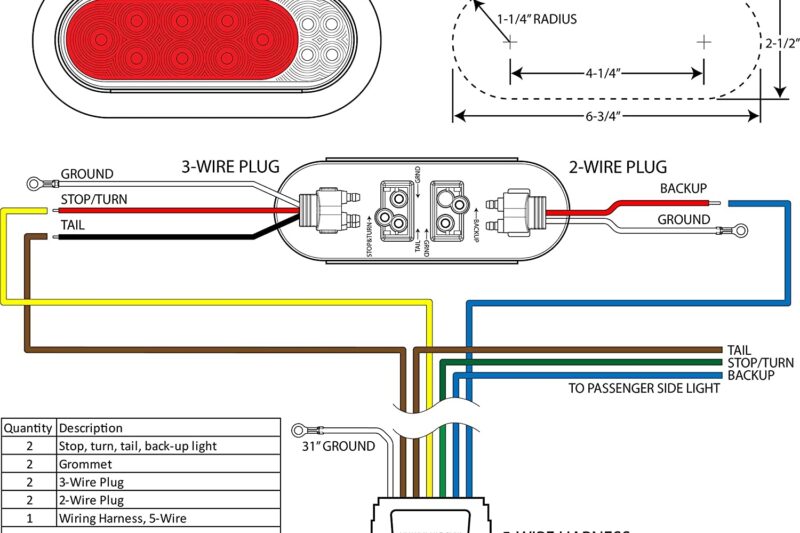 3 Wire Tail Light Wiring Diagram