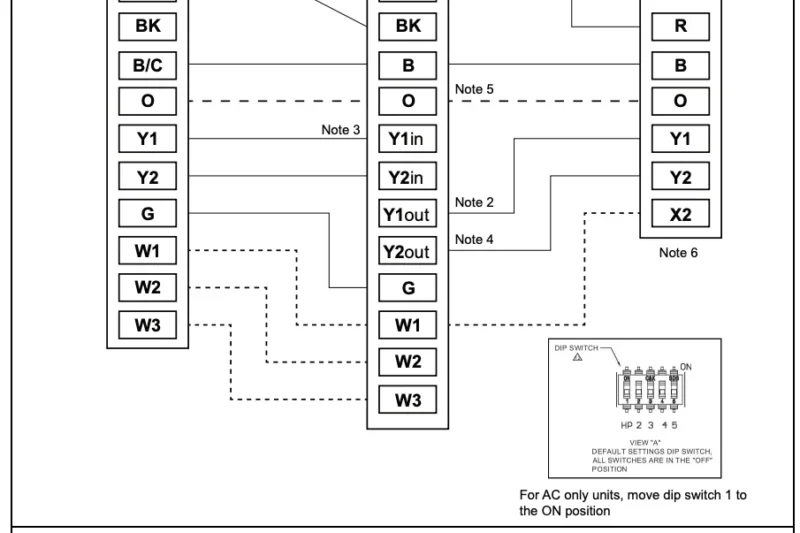 Trane Thermostat Wiring Diagram