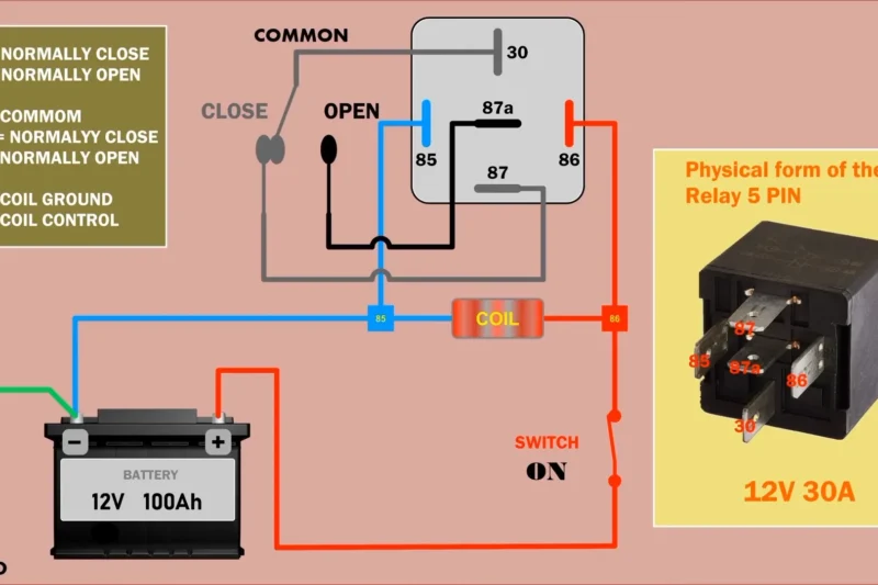 12v Relay Wiring Diagram 5 Pin