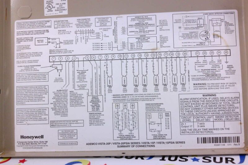 Vista 20p Wiring Diagram