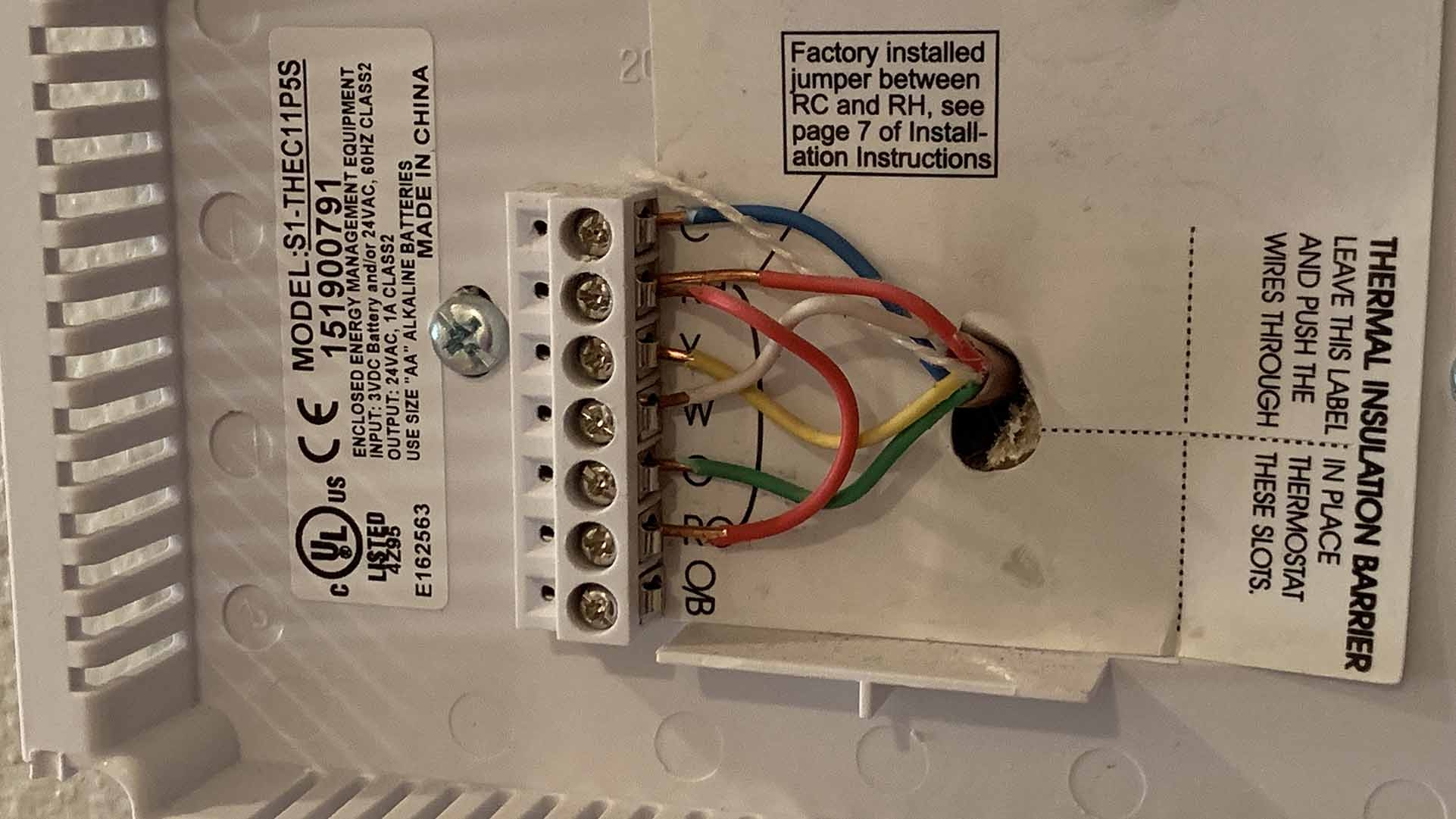 Wiring Diagram For Ac Unit Thermostat