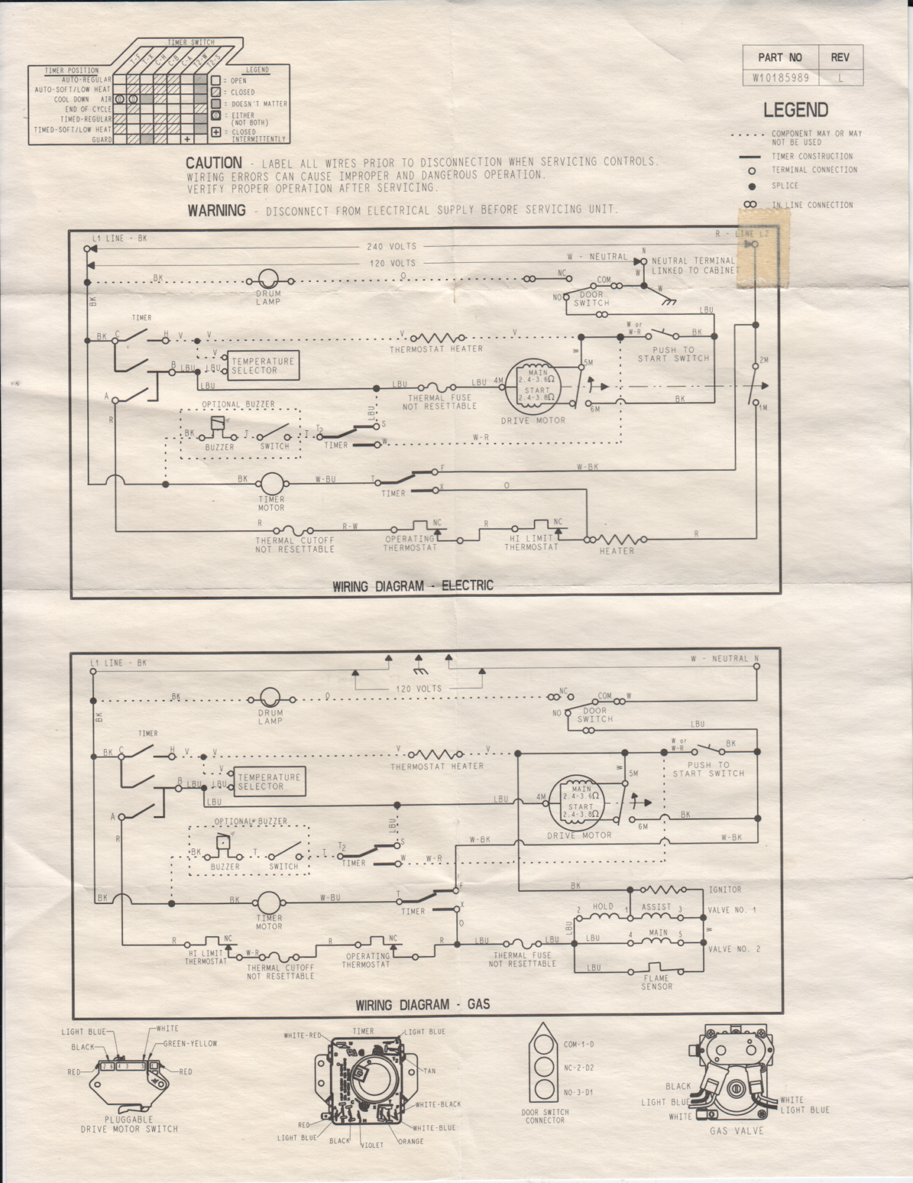 Wiring Diagram For Whirlpool Maytag Dryer MEDC200XW1