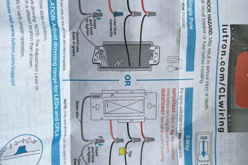 Lutron Led Dimmer Switch Wiring Diagram