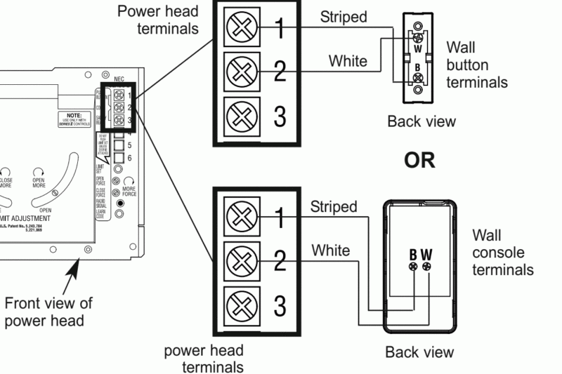 Garage Door Sensor Wiring Diagram